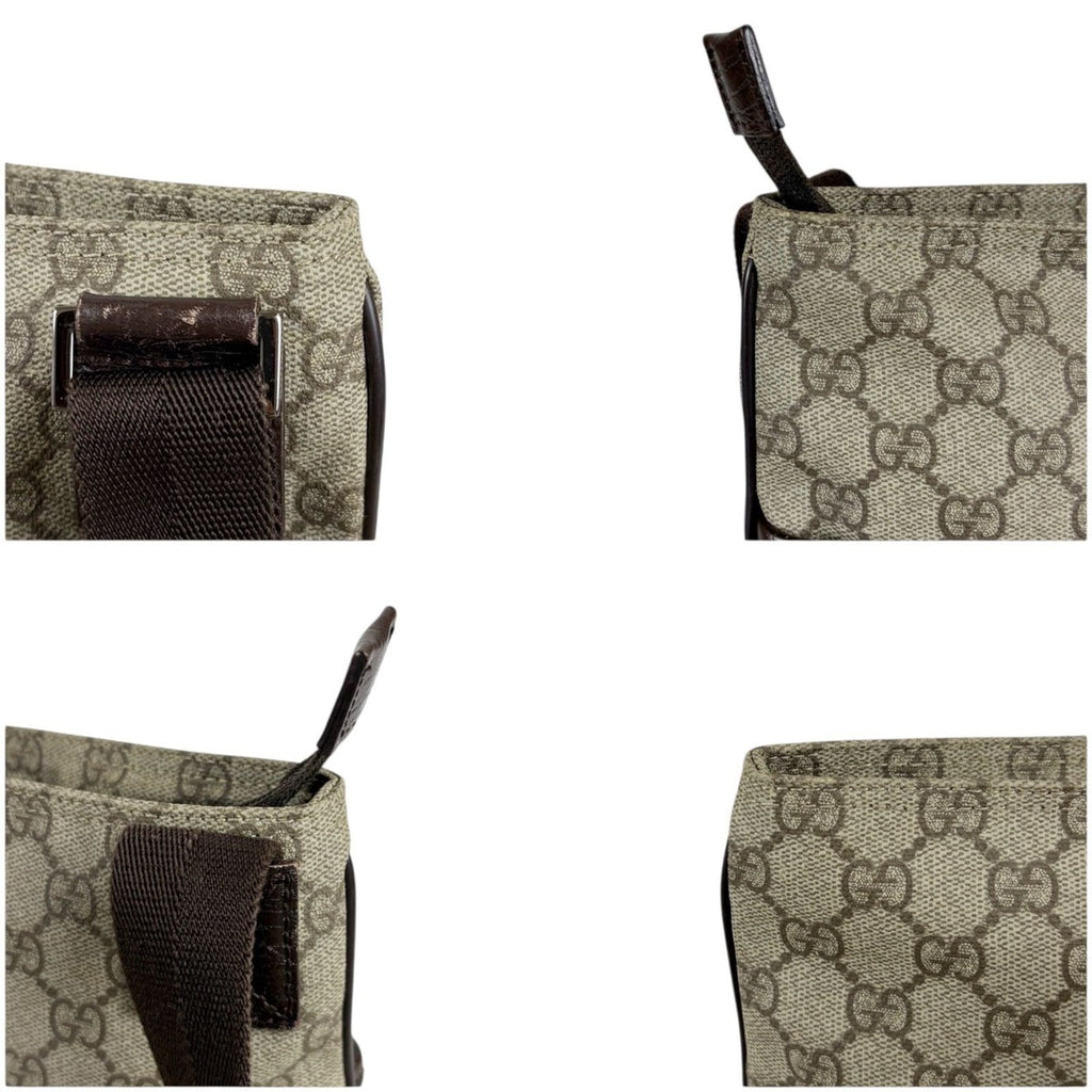 Gucci Crossbody Bag Shoulder GG Supreme Brown — view 6