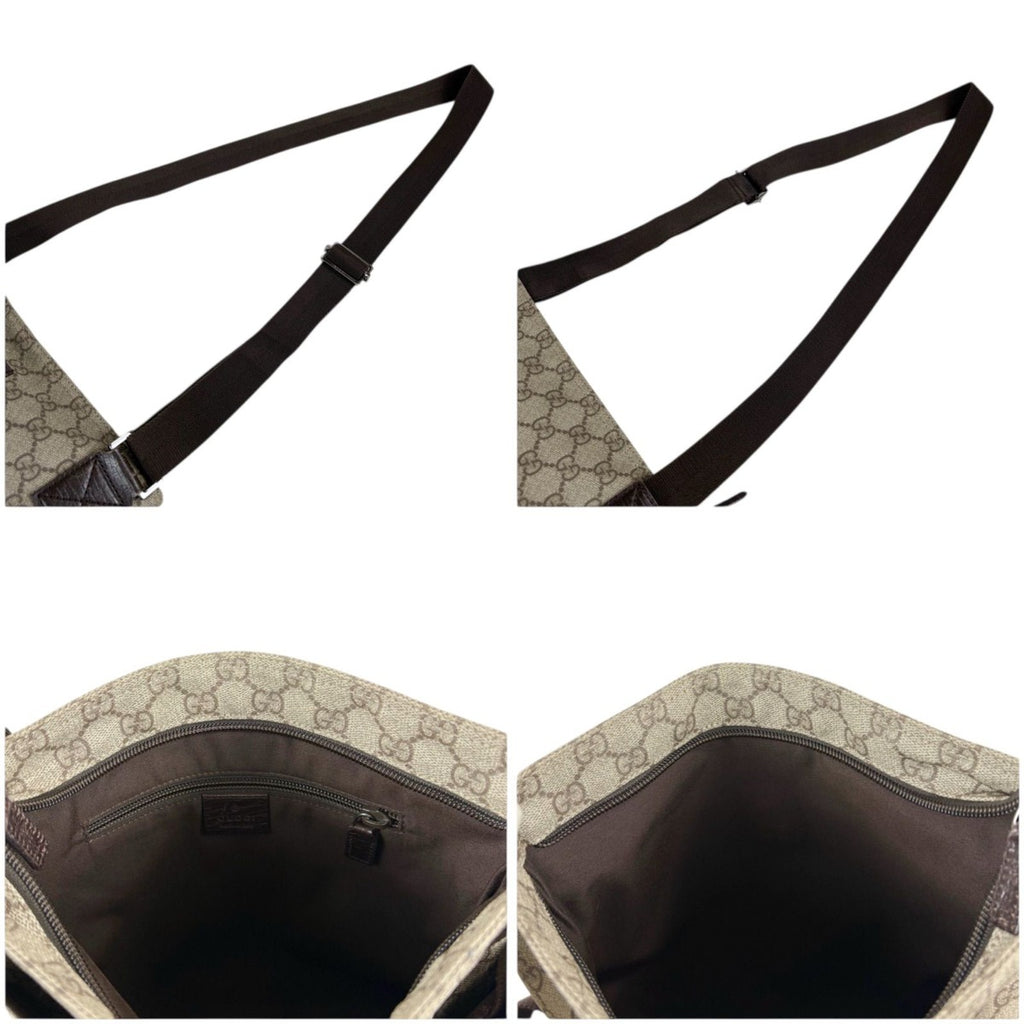 Gucci Crossbody Bag Shoulder GG Supreme Brown — view 8