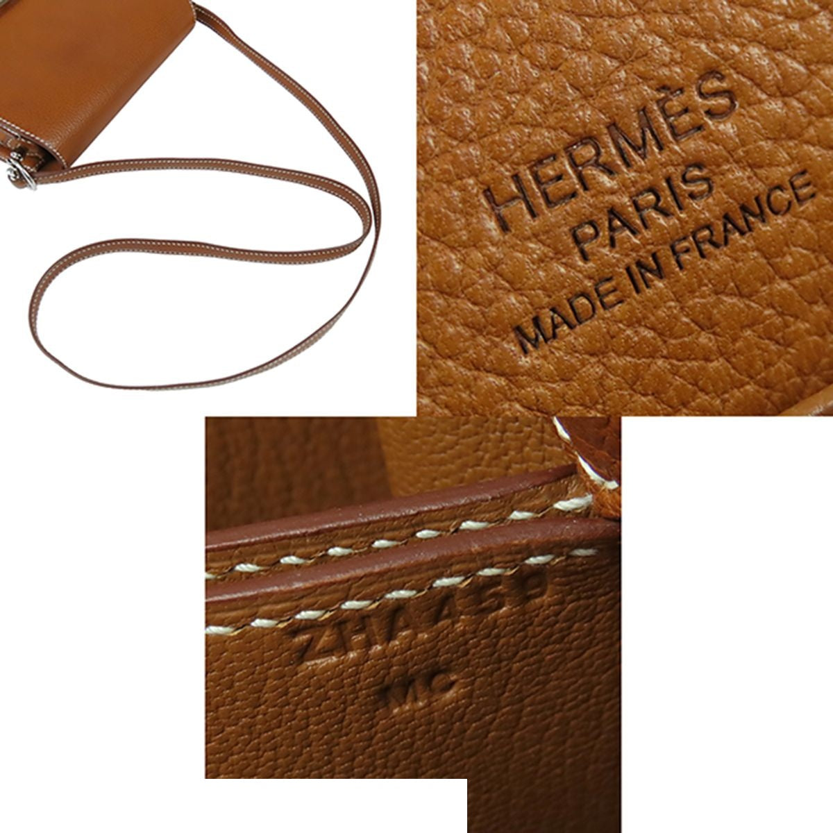 Hermes Sac Roulis Mini Fauve Silver Barenia Faubourg Shoulder Bag — view 5