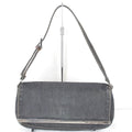 Fendi Logo Shoulder Pouch Mini Bag Denim Navy High Casual