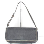 Fendi Logo Shoulder Pouch Mini Bag Denim Navy High Casual