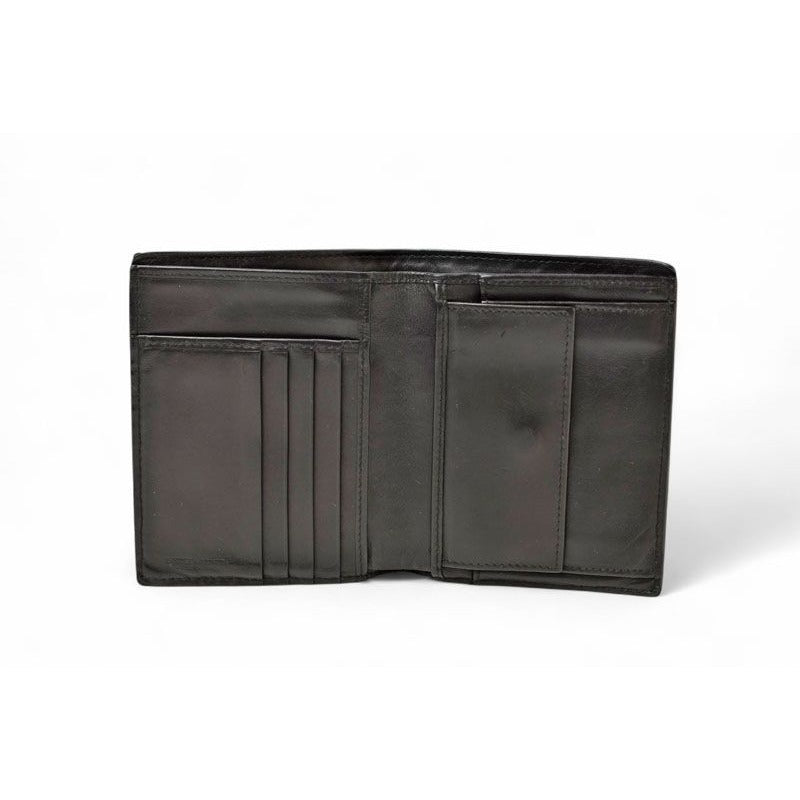 Bottega Veneta Wallet Fold Intrecciato Black — view 4