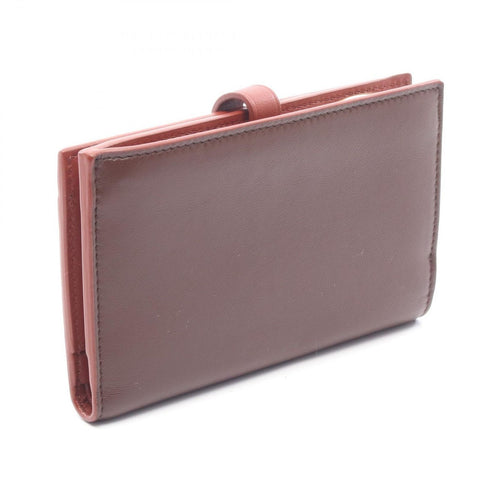Bottega Veneta Bifold Wallet Brown Red Leather Bold — view 2