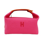 Hermes Bric-a-Brac PM Handbag Pouch Hibiscus Pink