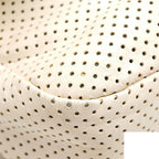 Chanel Perforated Leather Chain Shoulder Bag White — view 8