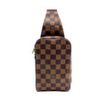 Louis Vuitton Damier Geronimos Brown Belt Bag Gold