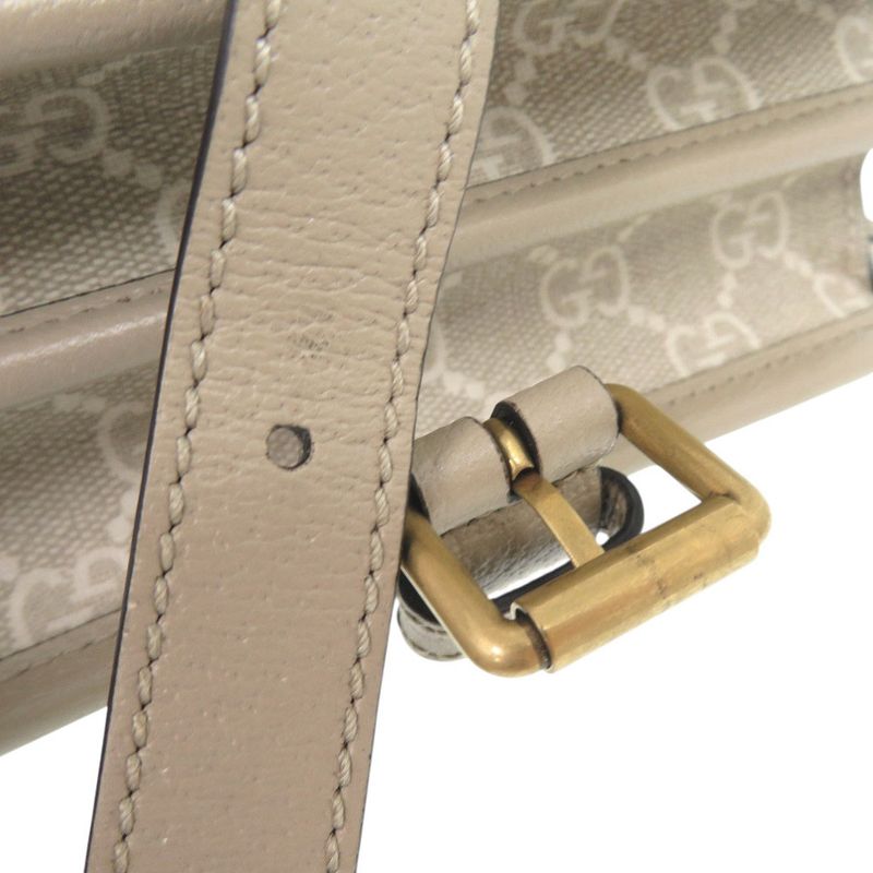 Gucci Interlocking G GG Supreme Canvas Beige Shoulder Bag 1188 — view 8