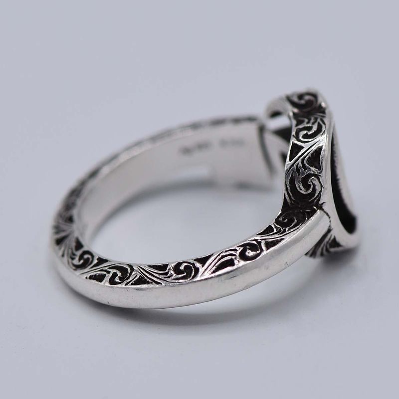 Gucci Ring Double G Key Size 15 5.7 Silver SV 925 Accessories — view 5