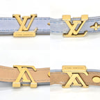 Louis Vuitton Bracelet LV Iconic 17 14.8 16 cm LV Signature Leather Light Blue — view 3
