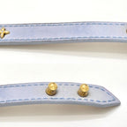 Louis Vuitton Bracelet LV Iconic 17 14.8 16 cm LV Signature Leather Light Blue — view 5