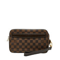 Louis Vuitton Damier Pochette Saint Paul Second Bag Clutch Brown