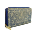 Louis Vuitton Wallet Monogram Denim Zippy Blue — view 2