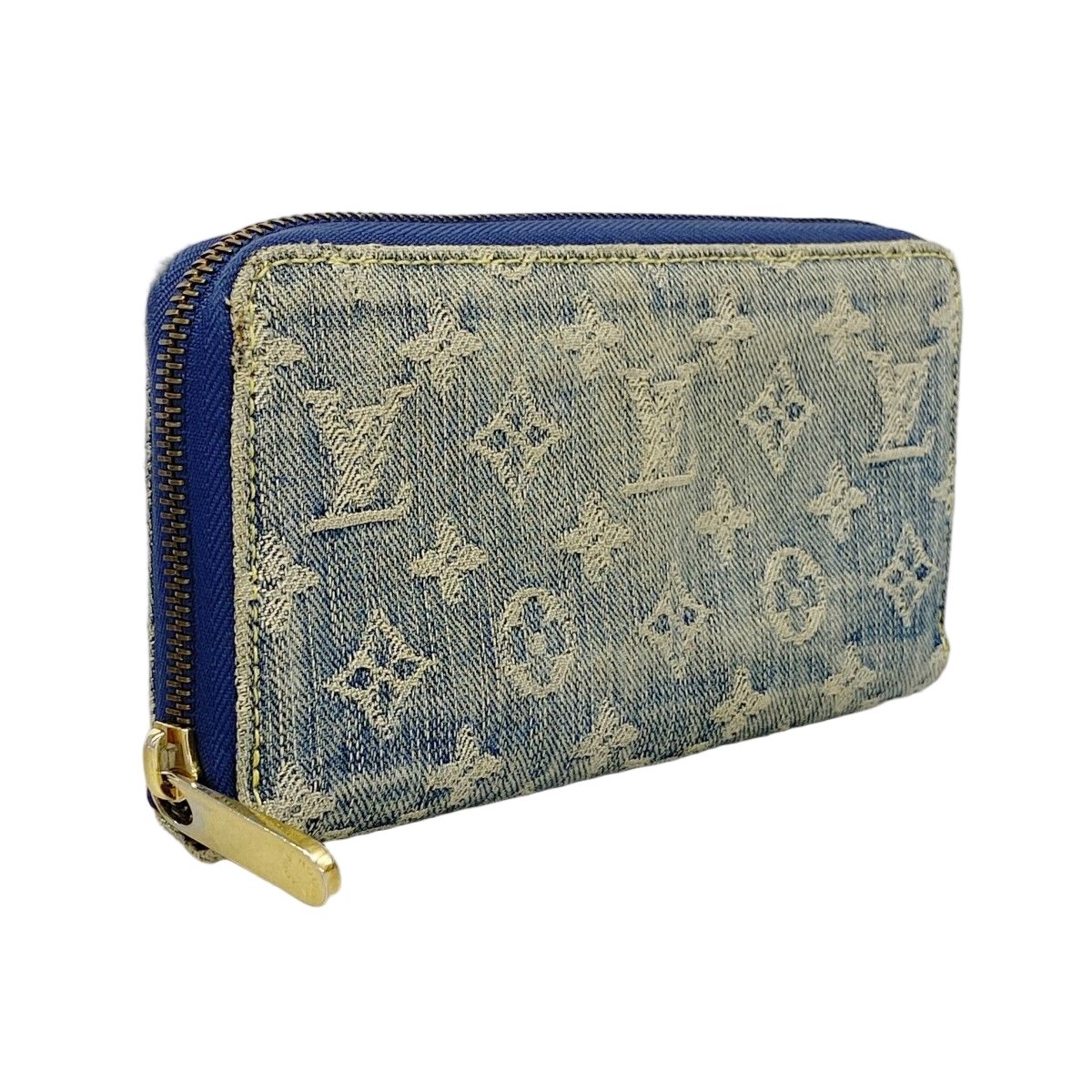 Louis Vuitton Wallet Monogram Denim Zippy Blue — view 2