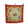 Hermes Scarf Carre 90 Multicolor 100% Silk Cavaliers Peuls Pool Tribe