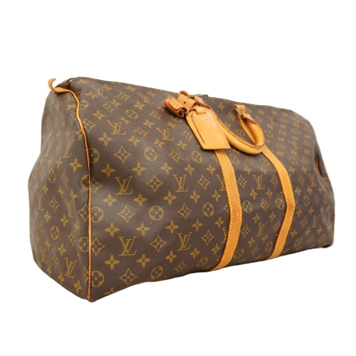 Louis Vuitton Boston Bag Monogram Keepall 55 Brown — view 2