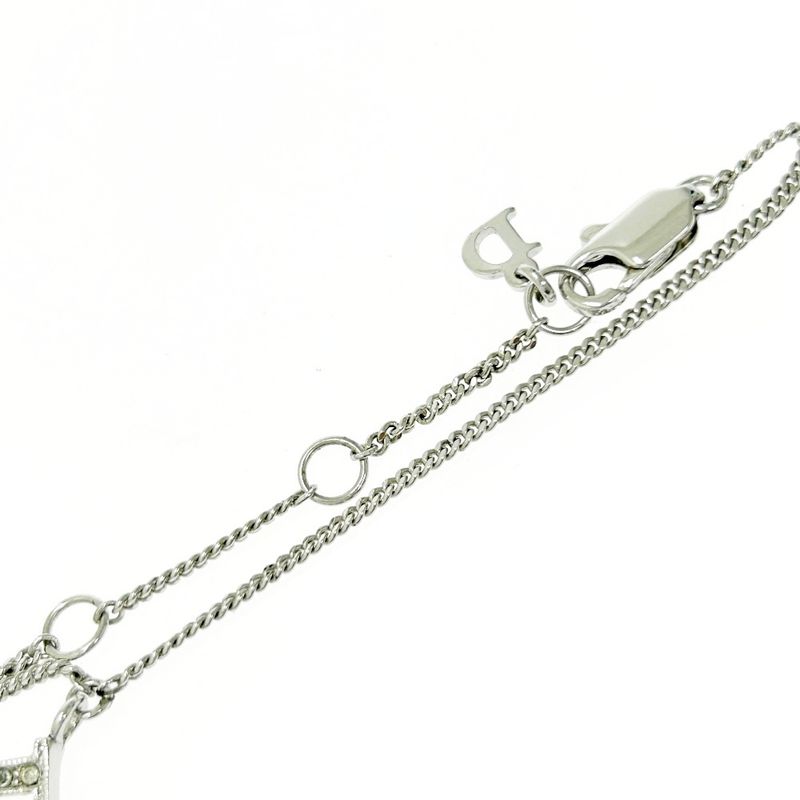 Christian Dior Rhinestone Logo Star Bracelet Silver — view 6