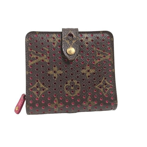 Louis Vuitton Monogram Perfo Round Zipper Bifold Wallet