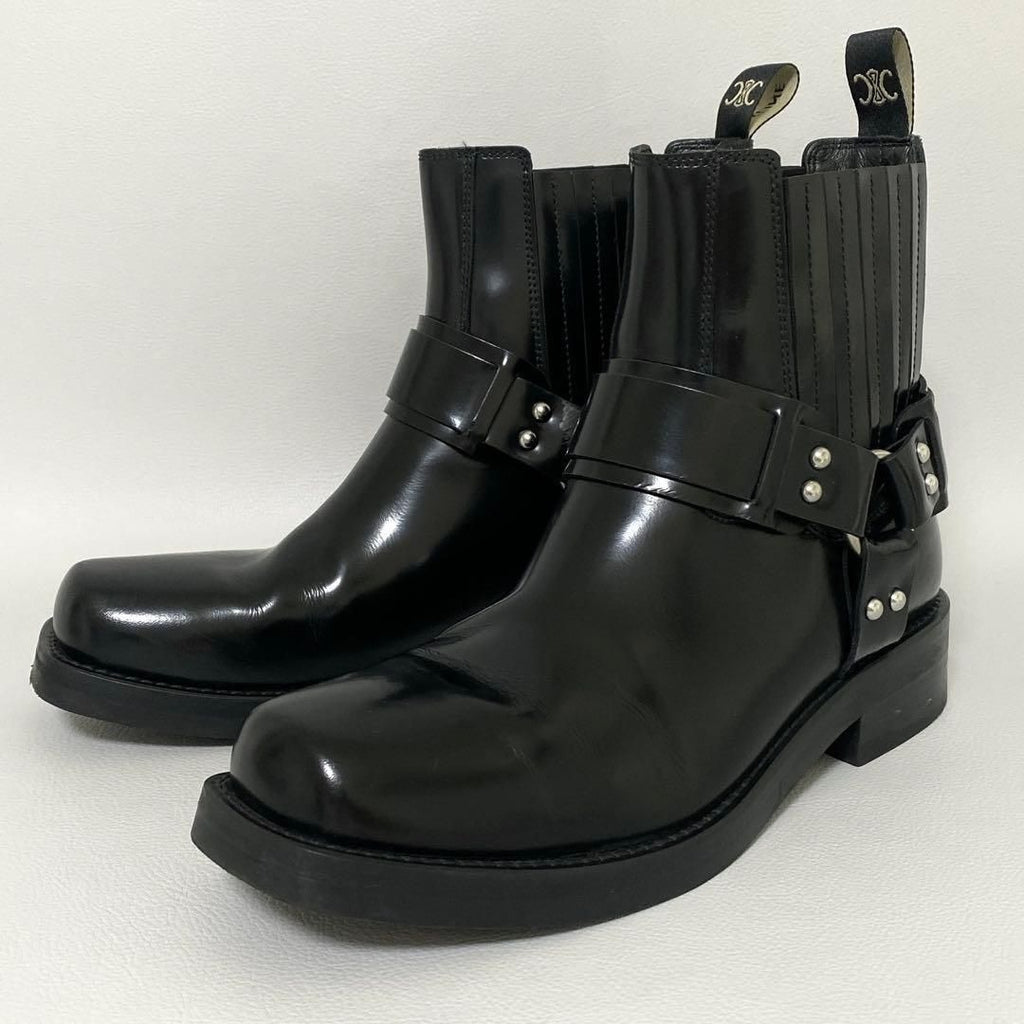 Celine Camargue Biker Chelsea Boots 39 Black