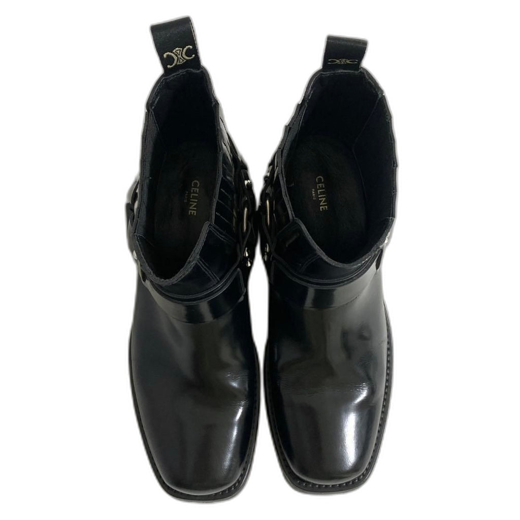 Celine Camargue Biker Chelsea Boots 39 Black — view 2