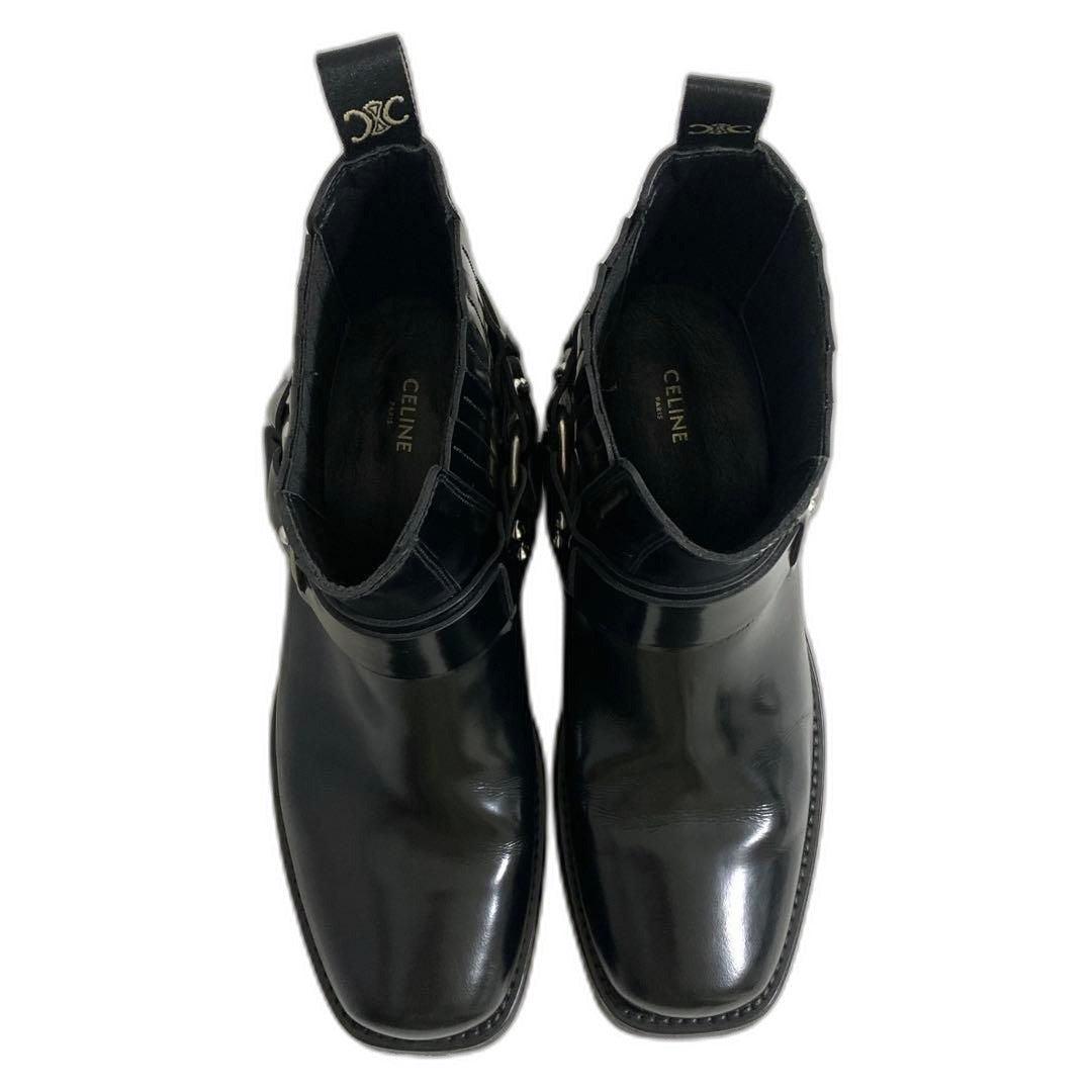 Celine Camargue Biker Chelsea Boots 39 Black — view 2
