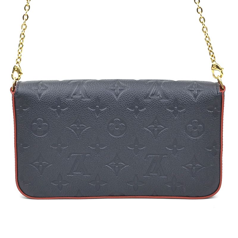 Louis Vuitton Chain Wallet Crossbody Bag Monogram Empreinte Pochette — view 3