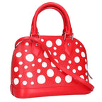 Louis Vuitton YK Alma BB Epi Infinity Dot 2-Way Handbag Red White Yayoi Kusama