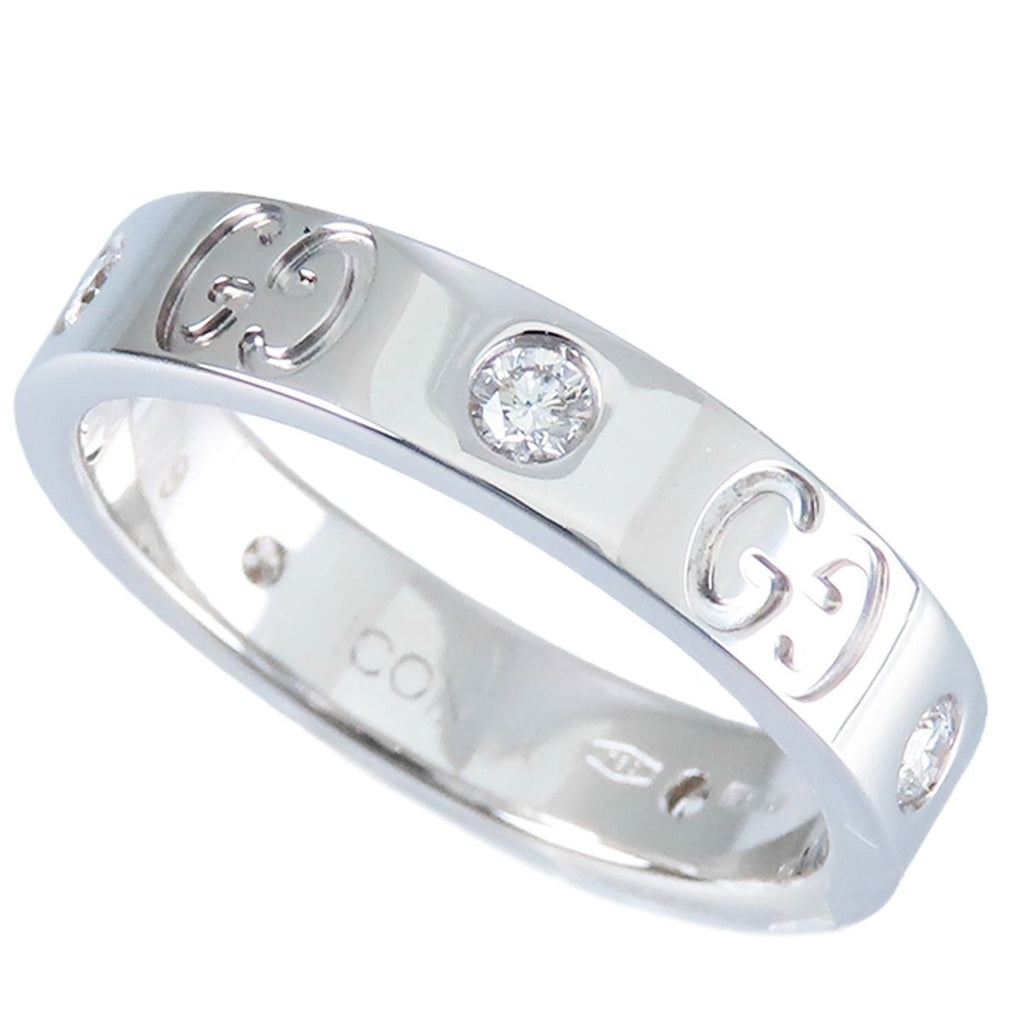 Gucci Icon Ring White Gold 18K Diamond GG