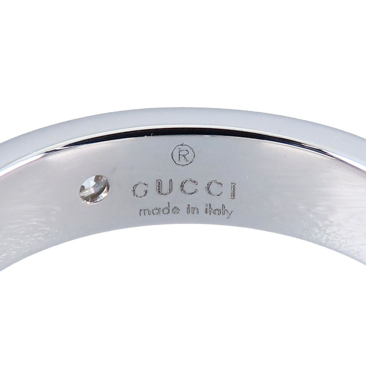 Gucci Icon Ring White Gold 18K Diamond GG — view 7
