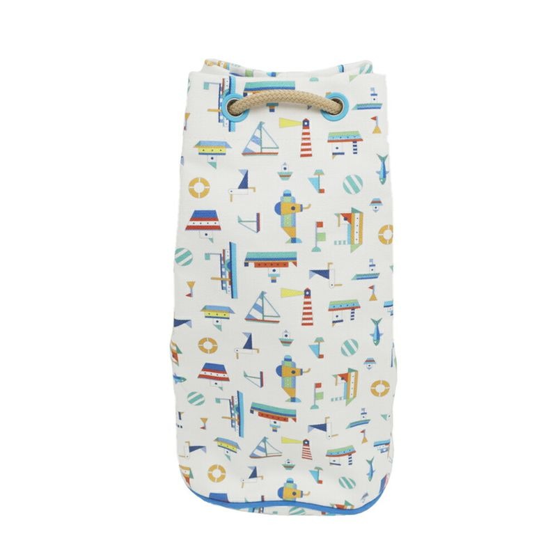 Hermes Petite Chartier Drawstring Bag Shoulder Hand Marine Print — view 2