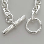 Hermes Bracelet Chaine D'ancre MM 14 Frames Silver Ag — view 7
