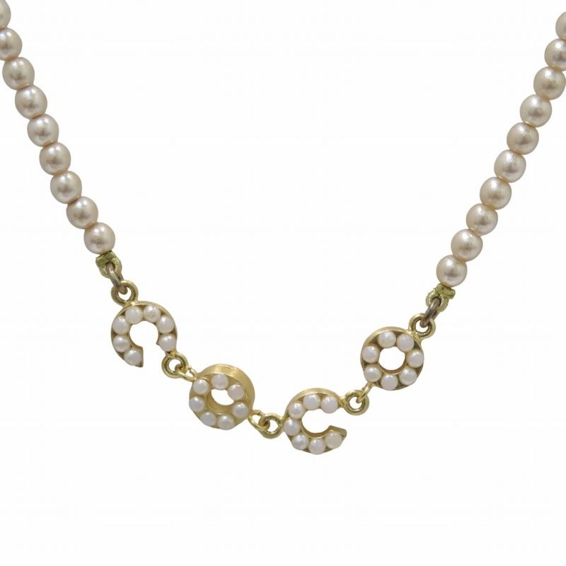 Chanel Necklace Accessories 40 cm GP Faux Pearl — view 2