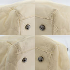 Chanel Handbag Chain Ivory Silver Hardware Leather — view 6