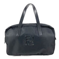Fendi Handbag Fflogo Nylon Black