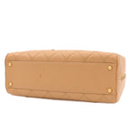Chanel Wild Stitch Beige Gold Lambskin Boston Bag — view 3