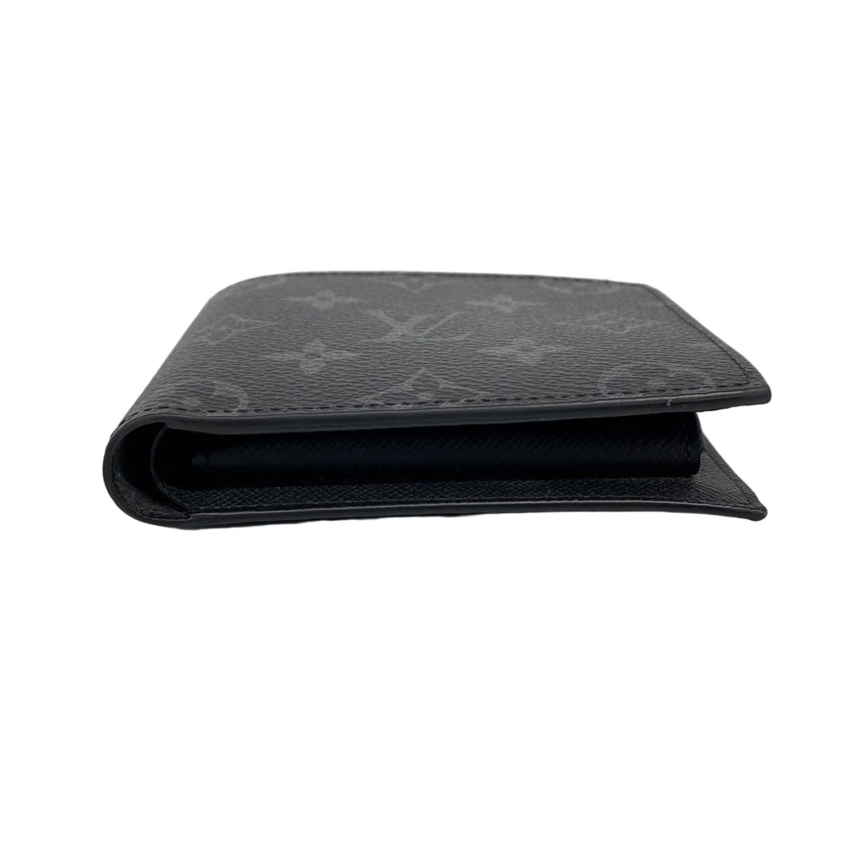 Louis Vuitton Wallet Monogram Eclipse Portefeuille Marco NM Black — view 2