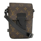 Louis Vuitton S Lock Vertical Wearable Wallet Shoulder Bag Monogram Macassar