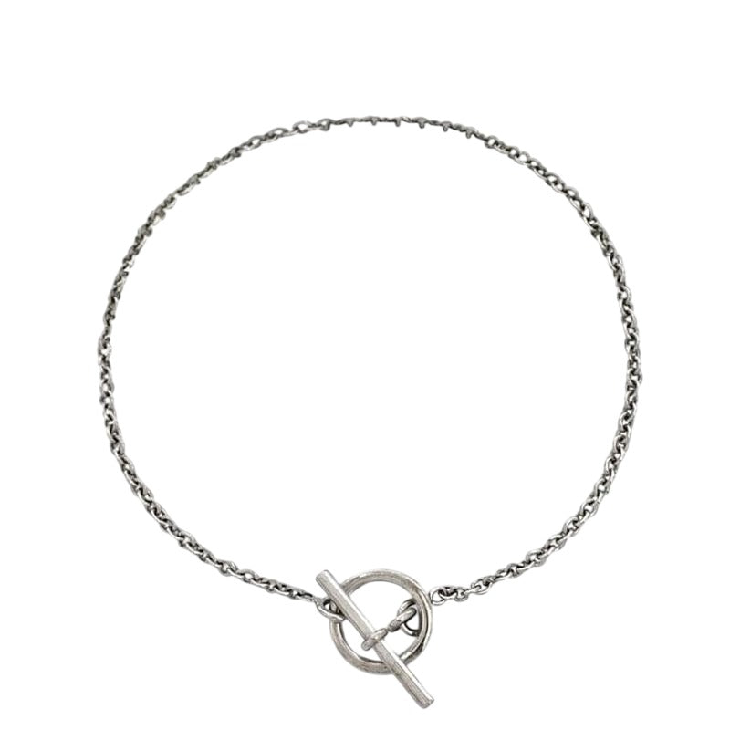 Hermes Bracelet Mini Chaine D'ancre Chain White Gold Wg