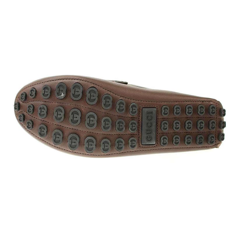 Gucci Horsebit Driving Shoes Loafers Brown 6 — view 4