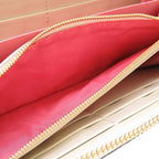 Gucci Apple Print GG Supreme Beige Round Zipper Long Wallet 0059 — view 5