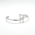 Celine Bracelet Bangle Cuff Silver Triomphe Asymmetric