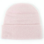 Chanel Cashmere CC Logo Heart Rhinestone Knit Cap Pink — view 3
