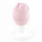 Chanel Cashmere CC Logo Heart Rhinestone Knit Cap Pink — view 6