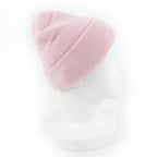 Chanel Cashmere CC Logo Heart Rhinestone Knit Cap Pink — view 7