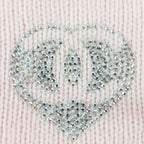 Chanel Cashmere CC Logo Heart Rhinestone Knit Cap Pink — view 9