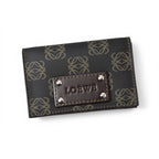 Loewe Card Case Coin Leather Anagram Brown — view 2