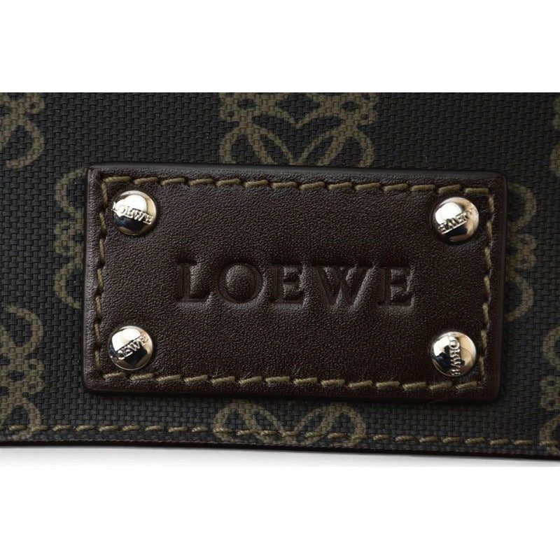 Loewe Card Case Coin Leather Anagram Brown — view 4