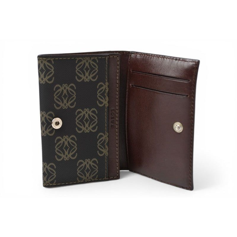 Loewe Card Case Coin Leather Anagram Brown — view 7