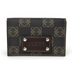 Loewe Card Case Coin Leather Anagram Brown
