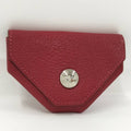 Hermes Levain Quatre Coin Purse Leather Red