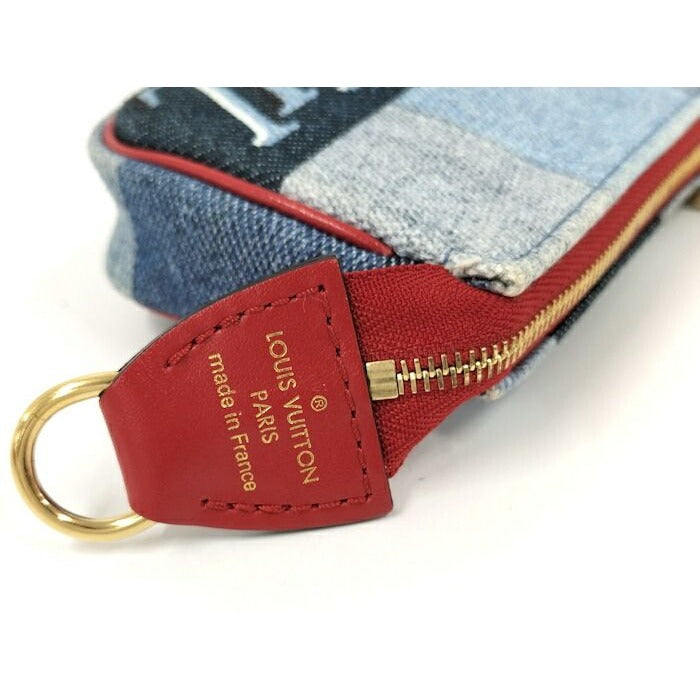 Louis Vuitton Micro Pochette Accessoire Pouch Monogram Denim Multicolor — view 4